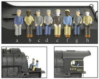Broadway Limited Imports Engineer &amp; Fireman Figure Sets Style A &amp; B #1004 - product image