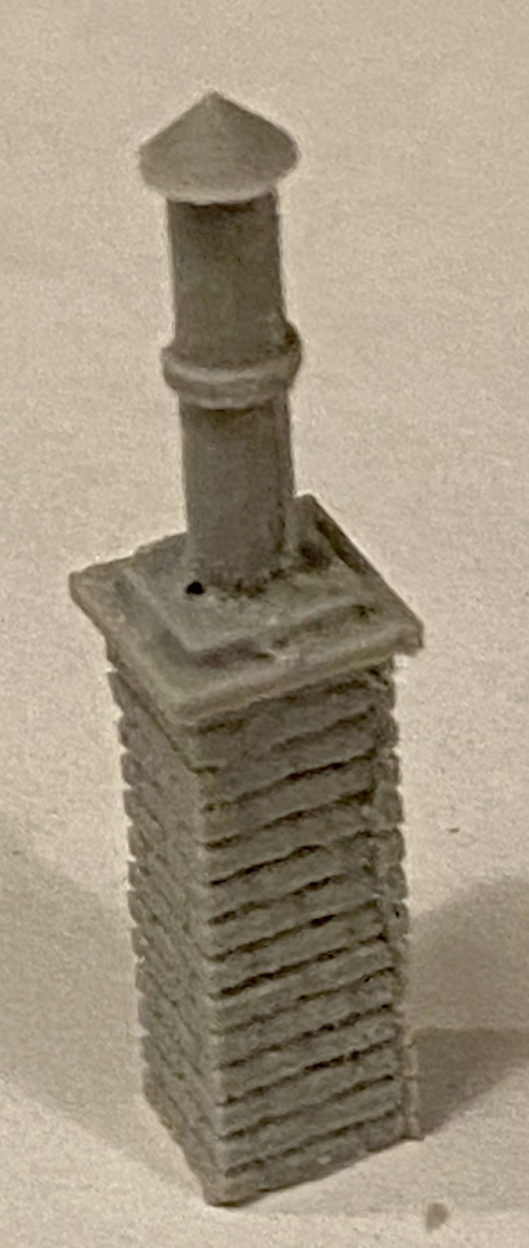 Bar Mills 2037 smokejack chimney resin casting, unpainted manufacturer example