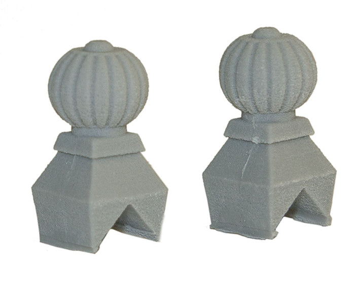 Bar Mills 04036 O scale rooftop turbines, two unpainted resin castings