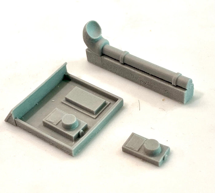 Bar Mills 04040 O scale electrical box set - unpainted resin castings