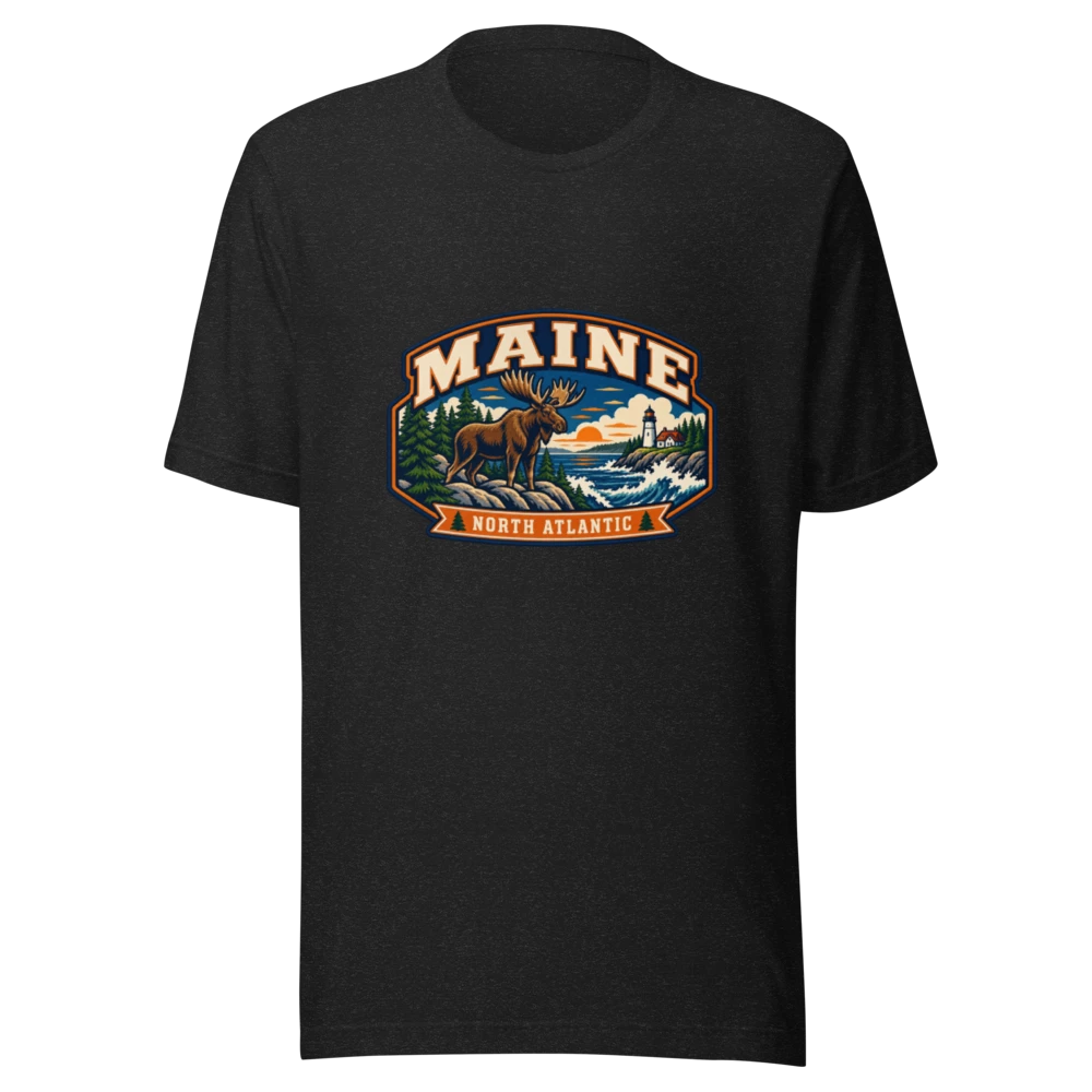 Maine State Heritage Premium T-Shirt product mockup