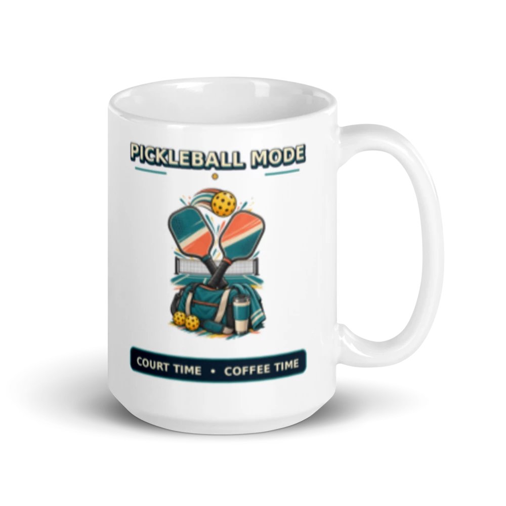 Pickleball Mode Court Time Coffee Time Mug product mockup
