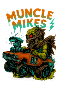 Muncle Mikes Hot Rod and Rat Rod Shirt Mayhem! Monster Rods! (036) artwork close-up