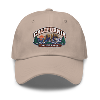 California embroidered dad hat in Stone