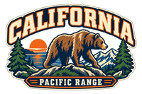 California heritage badge embroidery artwork