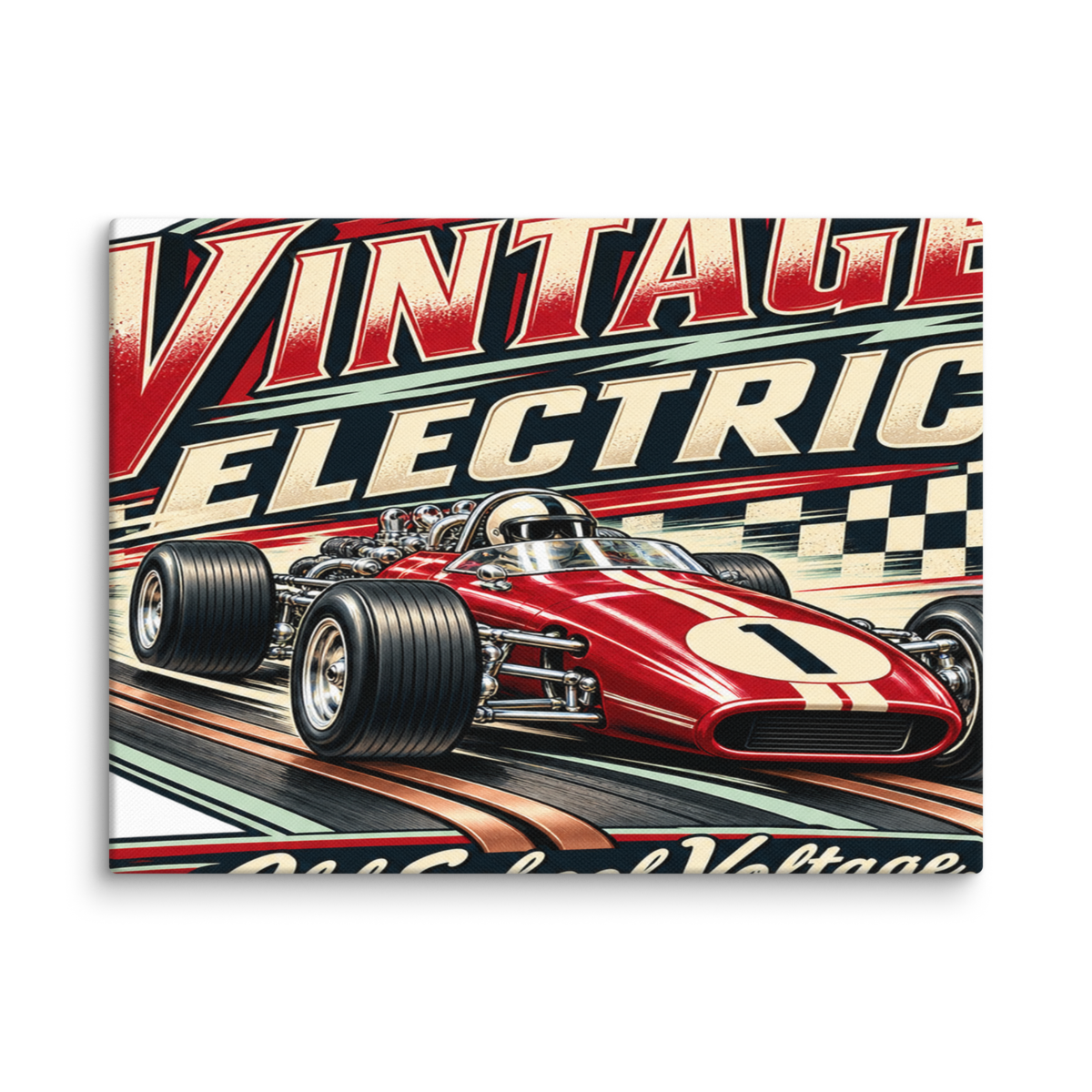 Vintage Electric Canvas Print product mockup