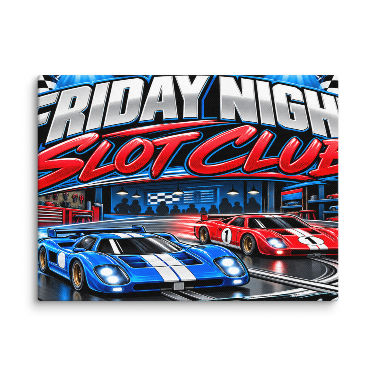 Friday Night Slot Club Canvas Print product mockup