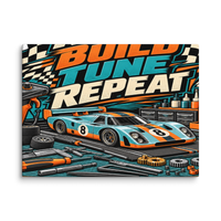 Race Build Tune Repeat Canvas Print product mockup