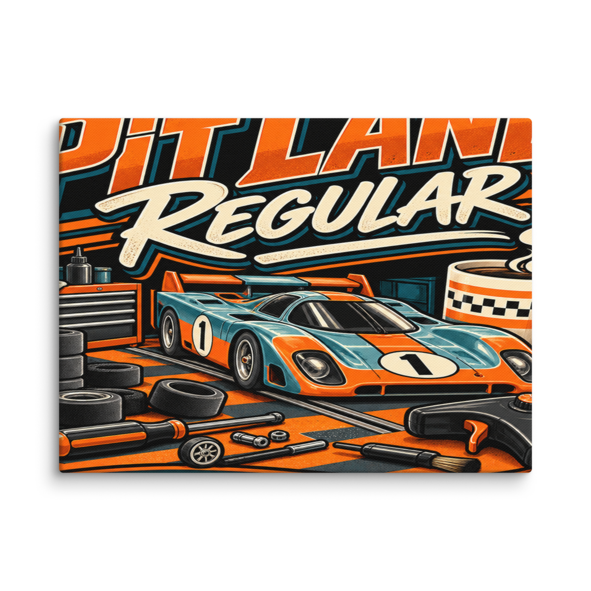 Pit Lane Regular Canvas Print product mockup