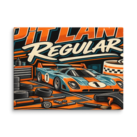 Pit Lane Regular Canvas Print product mockup