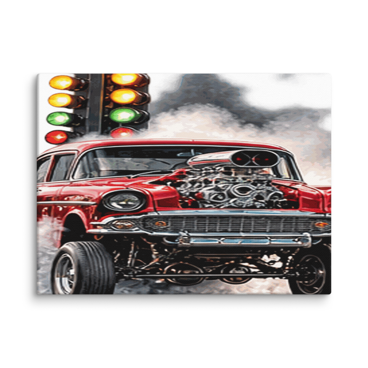 Red Gasser Launch Canvas Print product mockup