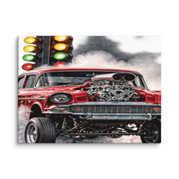 Red Gasser Launch Canvas Print product mockup