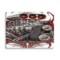 Supercharged V8 Pinstripe Canvas Print product mockup