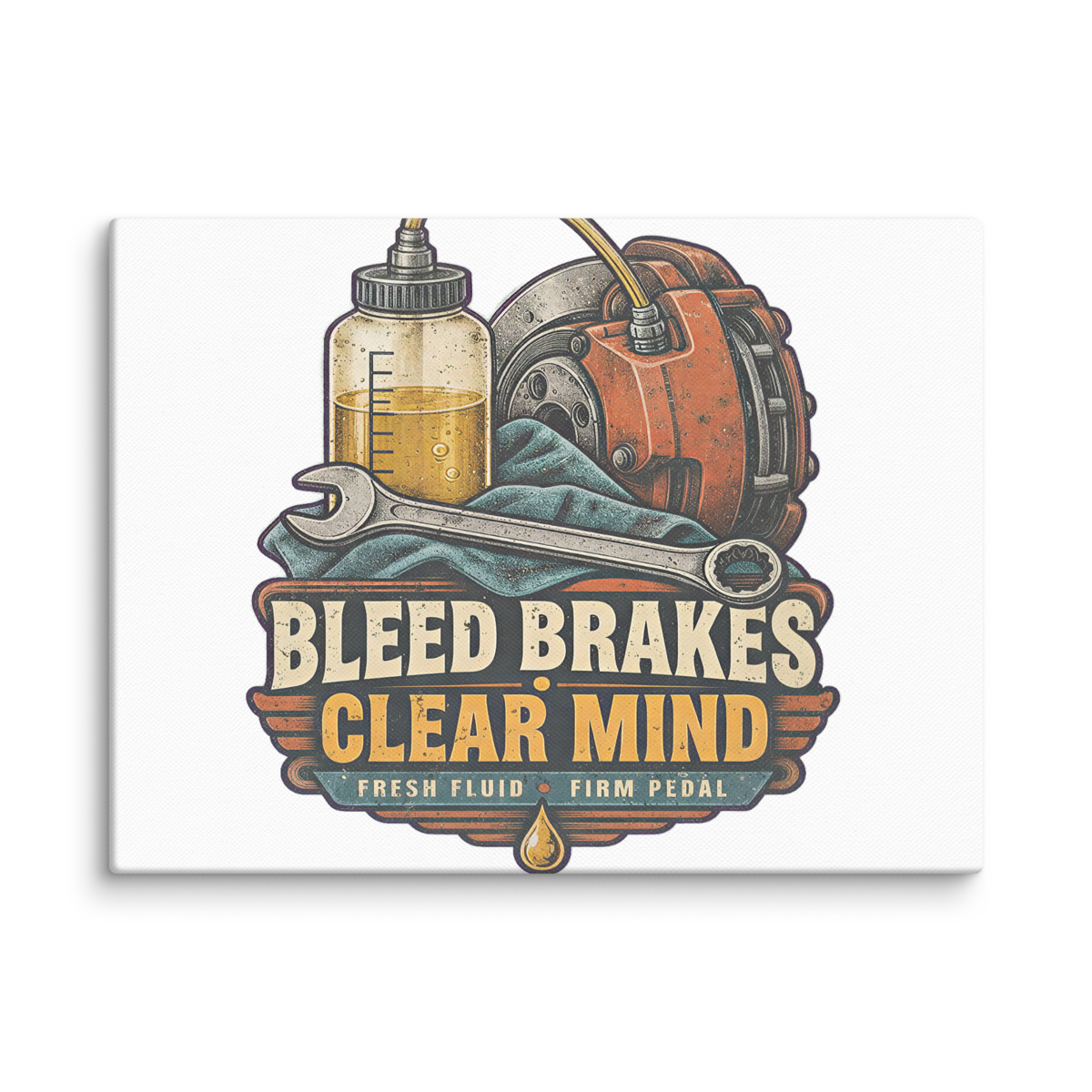 Bleed Brakes Clear Mind Canvas Print product mockup