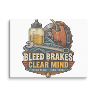 Bleed Brakes Clear Mind Canvas Print product mockup