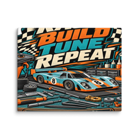 Race Build Tune Repeat Canvas Print product mockup 2