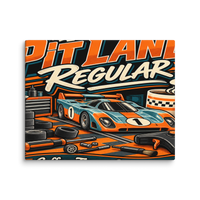 Pit Lane Regular Canvas Print product mockup 2