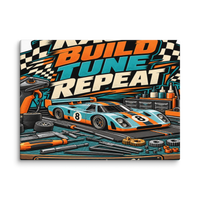 Race Build Tune Repeat Canvas Print product mockup 3