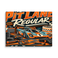 Pit Lane Regular Canvas Print product mockup 3