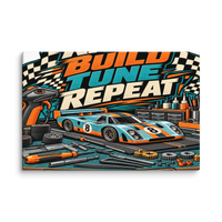 Race Build Tune Repeat Canvas Print product mockup 4