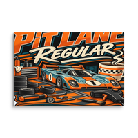 Pit Lane Regular Canvas Print product mockup 4