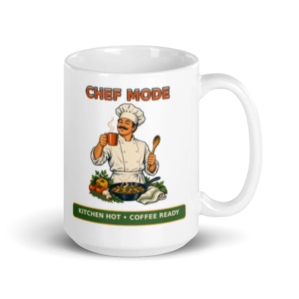 Chef Mode Kitchen Hot Coffee Ready Mug product mockup