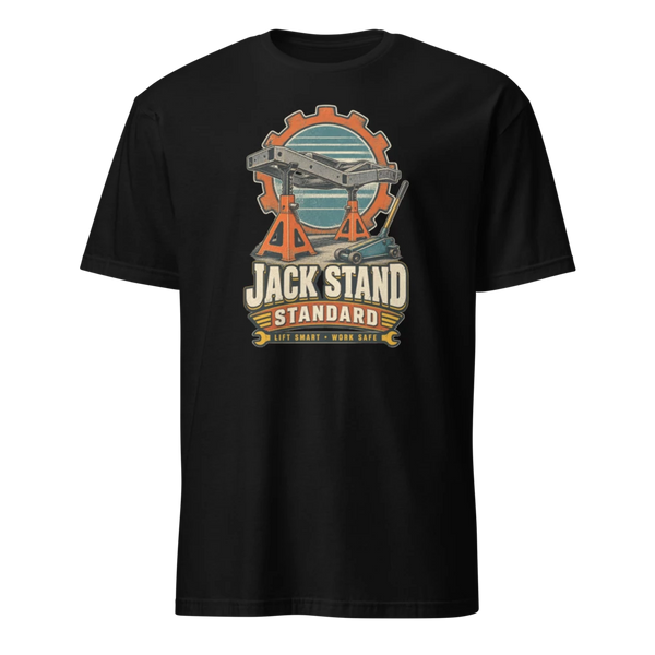 Jack Stand Standard unisex T-shirt product mockup