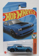 Collectable Carded Hot Wheels 2023 - 2018 Dodge Challenger SRT Demon - Blue and Black