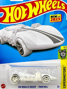 Collectable Carded Hot Wheels 2023 - Braille Racer - White