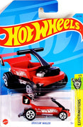 Collectable Carded Hot Wheels 2023 - Draggin Wagon - Red and White