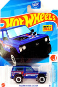 Collectable Carded Hot Wheels 2023 - Nissan Patrol Custom 4x4 - Blue, Red and White