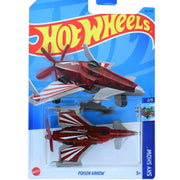 Collectable Carded Hot Wheels 2023 - Poison Arrow - Red, Silver and White