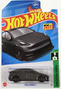 Collectable Carded Hot Wheels 2023 - Tesla Model Y - Gray