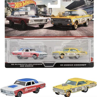 Collectable Carded Hot Wheels - Car Culture - 1965 Dodge Coronet - 1963 Plymouth Belvedere 426 Wedge