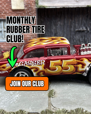 Custom Built Rubber Tire Monthly Box: Muncle Mikes Rubber Tire Hot Wheels Monthly Box Club