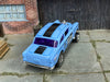 Custom Hot Wheels - 1955 Chevy Gasser - Blue and Black Tri-Five-Terror - Chrome AMR Wheels - Firestone Slicks