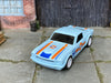 Custom Hot Wheels - 1965 Mustang Fastback - GULF Blue and Orange - White Race Wheels - Rubber Tires