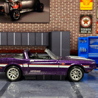 Custom Hot Wheels - 1969 Ford Mustang Shelby GT 500 - Chrome BBS Wheels - Rubber Tires