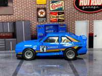 Blue Audi Sport Quattro custom Hot Wheels, right side with Audi Sport graphics