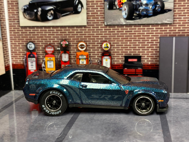 Custom Hot Wheels 2018 Dodge Challenger SRT Demon Custom Blue
