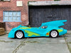Custom Hot Wheels - Batman Batmobile - Scooby-Doo Green - White Race Wheels - Rubber Tires