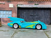 Custom Hot Wheels - Batman Batmobile - Scooby-Doo Green - White Race Wheels - Rubber Tires