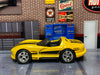 Custom Hot Wheels - Dodge Viper Rt/10 - Yellow and Black - Chrome AMR Wheels - Rubber Tires