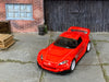 Custom Hot Wheels - Honda S2000 - Red - White 12 Spoke Thunder Wheels - Rubber Tires