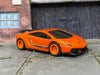 Custom Hot Wheels - Lamborghini Gallardo LP-570-4 SuperLeggra Race Car - Orange - Orange Race Wheels - Rubber Tires