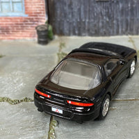 Custom Hot Wheels - Mitsubishi 3000GT - Black - Chrome Race Wheels - Rubber Tires