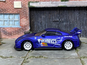 Custom Hot Wheels - Nissan LB Works Silhouette 35GT-RR - Custom Satin Clearcoat Over Hot Wheels Blue - White Mag Wheels - Rubber Tires