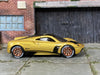Custom Hot Wheels - Pagani Huayra Roadster - Gold - Rose Gold Track Wheels - Toyo Race Tires