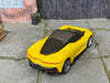 Custom Hot Wheels - PININFARINA BATTISTA - Custom Satin Clearcoat Over Yellow - Chrome BBS Wheels - Rubber Tires