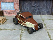 Custom Matchbox '33 Ford Coupe, Matchbox Speed Shop #166 with slick tires, three-quarter view